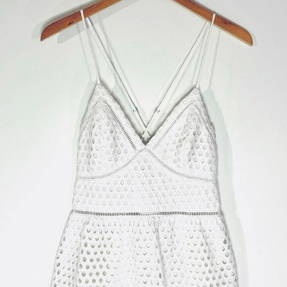 Abercrombie & Fitch White Lace Mini Dress - Picture 3 of 6